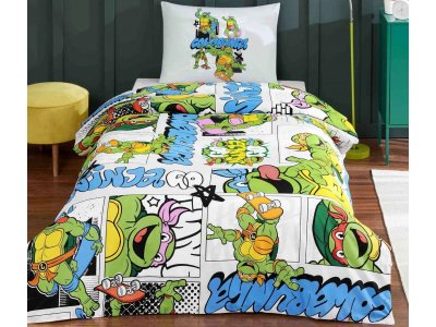 Постільна білизна TAC - Disney Ninja Turtles Four (Turkey), підлітковий комплект